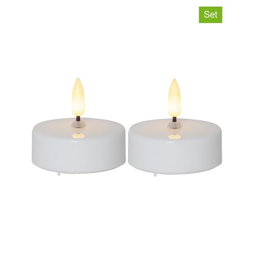 STAR Trading Świece LED (2 szt.) w kolorze białym - wys. 5,5 x Ø 5,8 cm ze sklepu Limango Polska w kategorii Świece i dyfuzory - zdjęcie 177450361