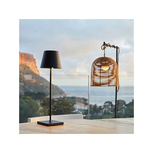 lumisky Lampa zewnętrzna LED &quot;Kelly&quot; w kolorze czarnym - wys. 38 x Ø 10 cm ze sklepu Limango Polska w kategorii Dekoracje i akcesoria ogrodowe - zdjęcie 177450542