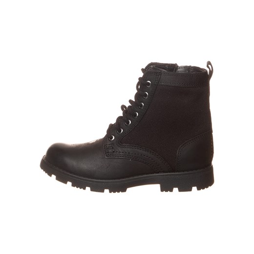 Clarks Skórzane botki &quot;Heath Chard&quot; w kolorze czarnym ze sklepu Limango Polska w kategorii Buty zimowe dziecięce - zdjęcie 177450922
