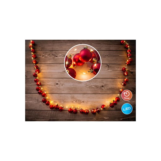 näve Łańcuch świetlny LED w kolorze czerwonym - dł. 250 cm Näve onesize okazyjna cena Limango Polska