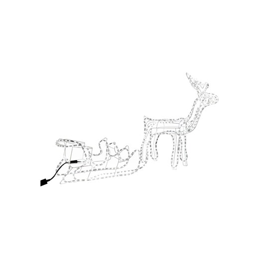 Profiline Dekoracyjna lampa LED &quot;Reindeer with sleigh&quot; w kolorze ciepłej bieli ze sklepu Limango Polska w kategorii Dekoracje bożonarodzeniowe - zdjęcie 177451183