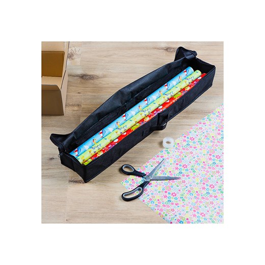 Profiline Organizer na papier prezentowy w kolorze czarnym - 76 x 8 x 13 cm ze sklepu Limango Polska w kategorii Pojemniki kuchenne - zdjęcie 177451303