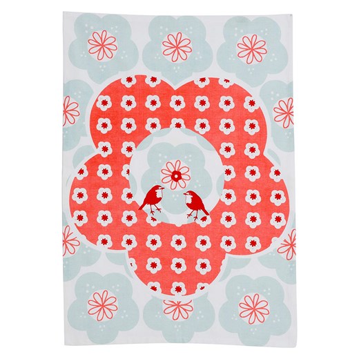 Overbeck and Friends Ściereczka w kolorze błękitno-pomarańczowym do naczyń - 70 x 50 cm ze sklepu Limango Polska w kategorii Ścierki kuchenne - zdjęcie 177451800