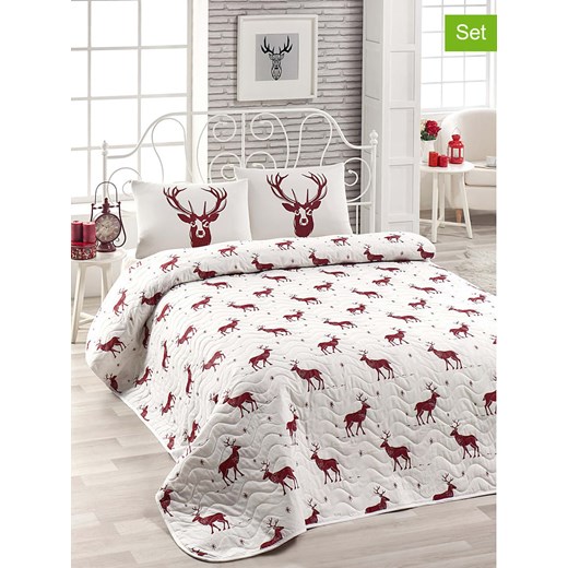 Colorful Cotton 3-częściowy zestaw &quot;Geylik&quot; w kolorze biało-czerwonym ze sklepu Limango Polska w kategorii Tekstylia - zdjęcie 177451904