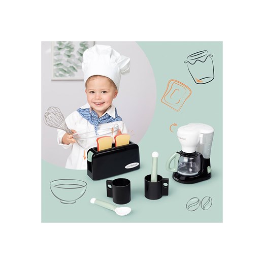 Smoby Zestaw śniadaniowy z ekspresem do kawy "Tefal" - 3+ onesize Limango Polska wyprzedaż