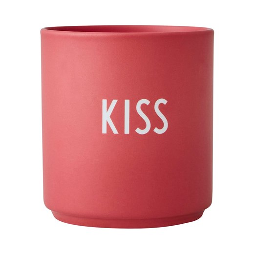 Design Letters Kubek &quot;Kiss&quot; w kolorze różowym - 250 ml Design Letters onesize okazyjna cena Limango Polska