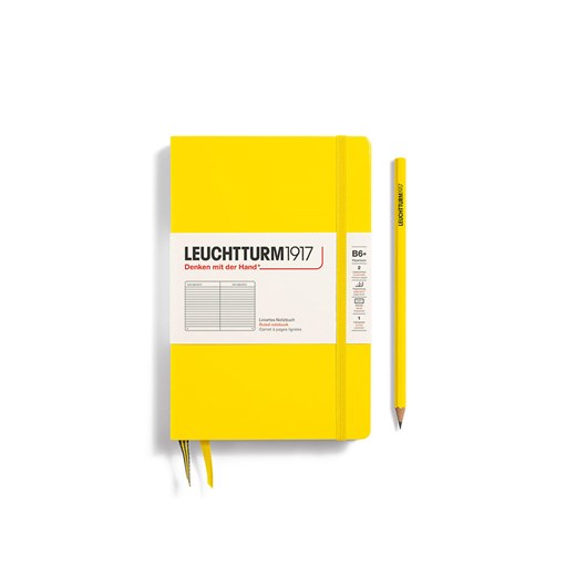 LEUCHTTURM1917 Notatnik w kolorze żółtym w linie - B6+ ze sklepu Limango Polska w kategorii Akcesoria biurowe - zdjęcie 177457403