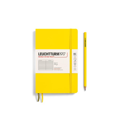 LEUCHTTURM1917 Notatnik w kolorze żółtym w linie - B6+ ze sklepu Limango Polska w kategorii Akcesoria biurowe - zdjęcie 177457404
