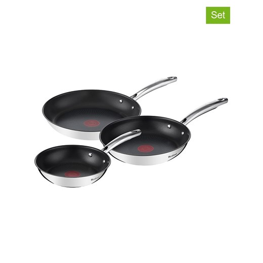Tefal Patelnie (3 szt.) &quot;Duetto&quot; w kolorze czarnym ze sklepu Limango Polska w kategorii Garnki - zdjęcie 177457523