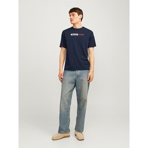 Jack &amp; Jones Koszulka w kolorze granatowym ze sklepu Limango Polska w kategorii T-shirty męskie - zdjęcie 177459114