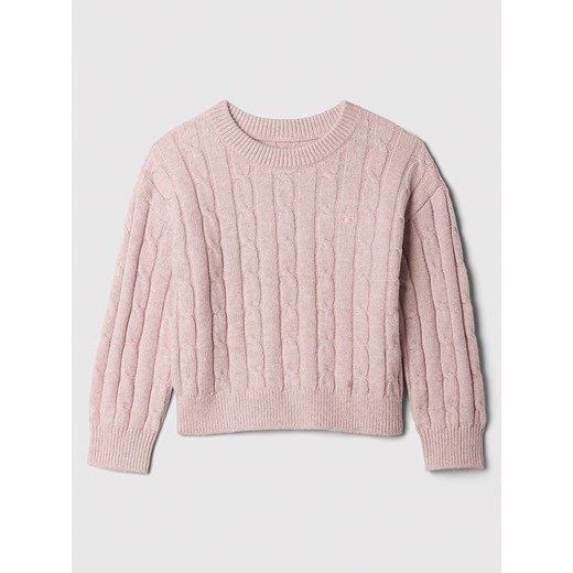 GAP Sweter w kolorze jasnoróżowym ze sklepu Limango Polska w kategorii Swetry dziewczęce - zdjęcie 177459954