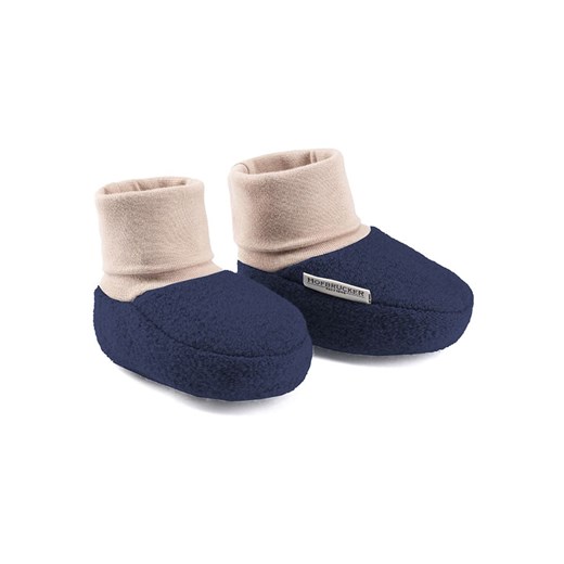 Hofbrucker Wełniane buty &quot;Elias&quot; w kolorze granatowym do raczkowania ze sklepu Limango Polska w kategorii Kapcie dziecięce - zdjęcie 177460223