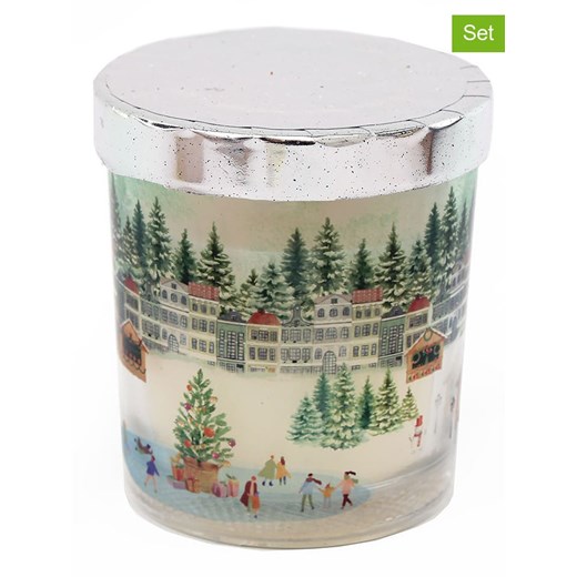 SiL Interiors Świece (3 szt.) ze wzorem - 250 g ze sklepu Limango Polska w kategorii Świece i dyfuzory - zdjęcie 177461002