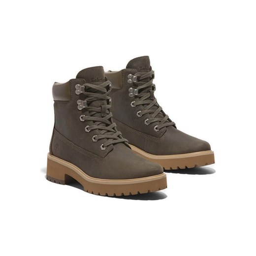 Timberland Skórzane botki "Carnaby Cool" w kolorze khaki Timberland 37 wyprzedaż Limango Polska