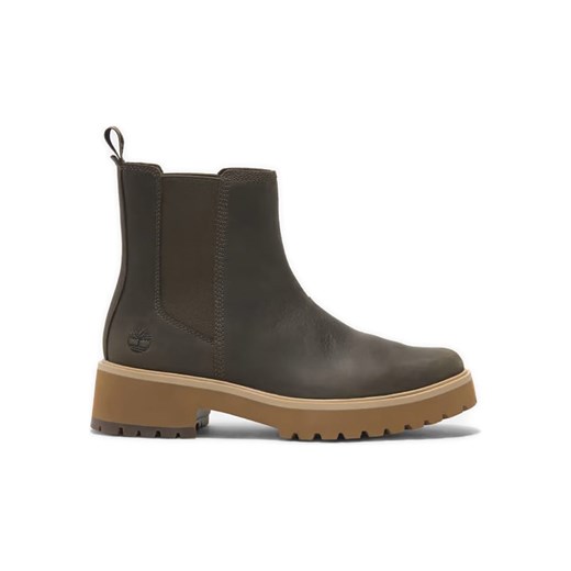 Timberland Skórzane sztyblety &quot;Carnaby Cool&quot; w kolorze khaki ze sklepu Limango Polska w kategorii Botki - zdjęcie 177461854