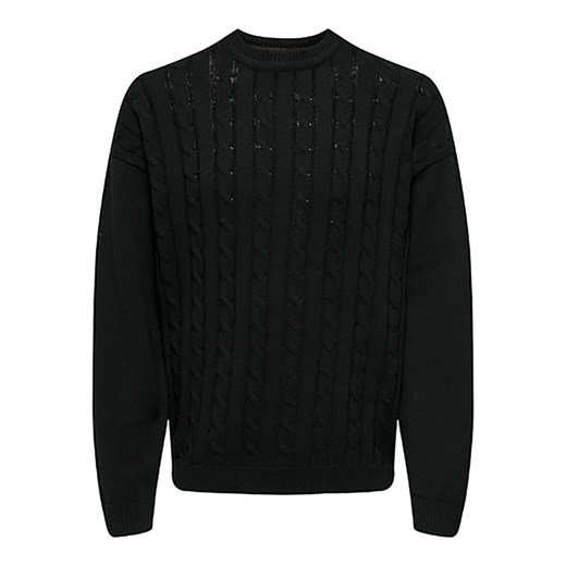 ONLY &amp; SONS Sweter w kolorze czarnym ze sklepu Limango Polska w kategorii Swetry męskie - zdjęcie 177462341