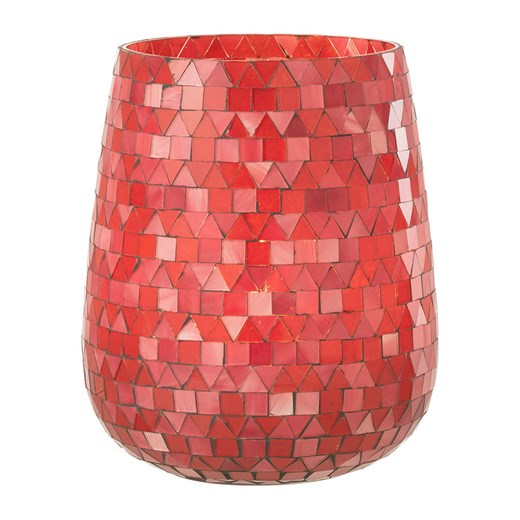 J Line Świecznik w kolorze czerwonym - wys. 21 x Ø 17 cm J Line onesize wyprzedaż Limango Polska