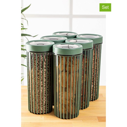 Violeta Home Pojemniki (6 szt.) w kolorze zielonym - 1,7 l ze sklepu Limango Polska w kategorii Pojemniki kuchenne - zdjęcie 177463770