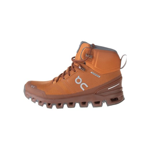ON RUNNING Botki turystyczne &quot;Cloudrock Waterproof 1&quot; w kolorze pomarańczowym ze sklepu Limango Polska w kategorii Buty trekkingowe damskie - zdjęcie 177466054