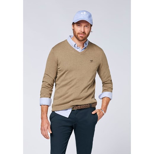 Polo Sylt Sweter w kolorze beżowym ze sklepu Limango Polska w kategorii Swetry męskie - zdjęcie 177466401