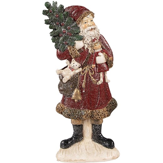 Clayre &amp; Eef Figurka dekoracyjna w kolorze zielono-czerwonym - 9 x 23 x 4 cm ze sklepu Limango Polska w kategorii Dekoracje - zdjęcie 177467021