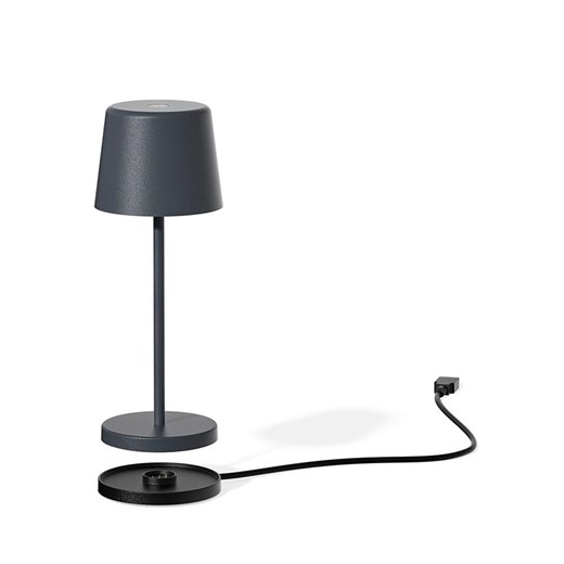 lumisky Lampa stołowa LED "Kelly Mini" w kolorze szarym - wys. 21,6 x Lumisky onesize okazja Limango Polska