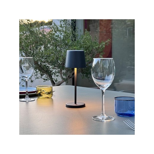 lumisky Lampa stołowa LED "Kelly Mini" w kolorze szarym - wys. 21,6 x Lumisky onesize promocja Limango Polska