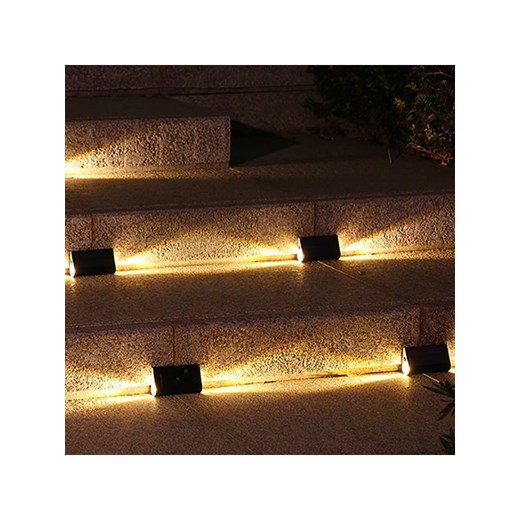 lumisky Lampy solarne LED (4 szt.) w kolorze czarnym - 10,9 x 6,3 cm Lumisky onesize okazja Limango Polska