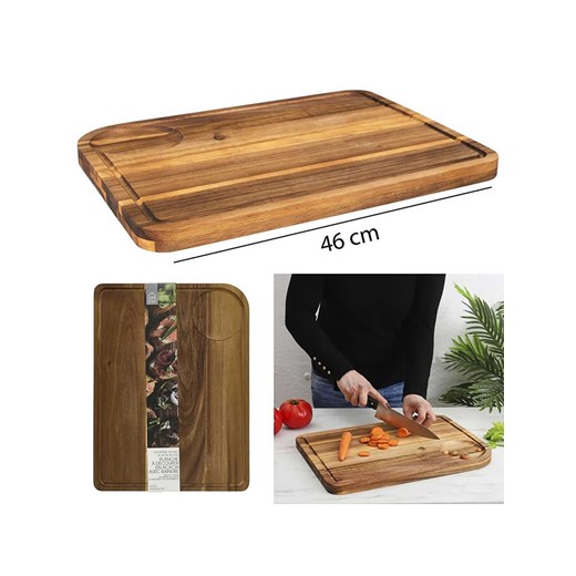 Make a Wish Deska w kolorze brązowym do krojenia - dł. 46 x 34,5 cm ze sklepu Limango Polska w kategorii Deski - zdjęcie 177470390