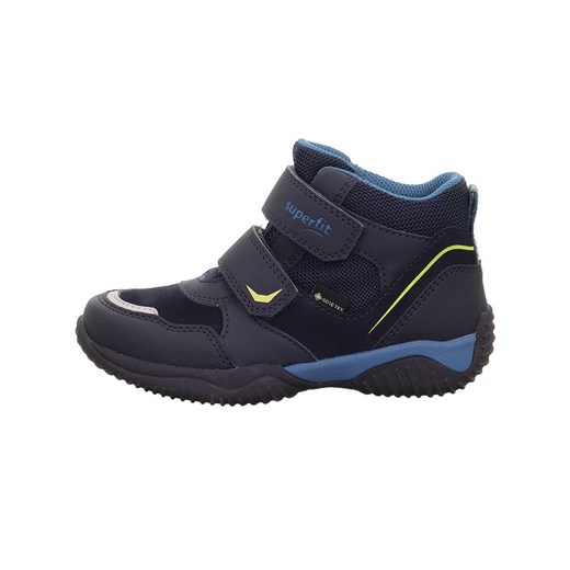 superfit Skórzane sneakersy &quot;Storm&quot; w kolorze granatowym ze sklepu Limango Polska w kategorii Buty sportowe dziecięce - zdjęcie 177470843