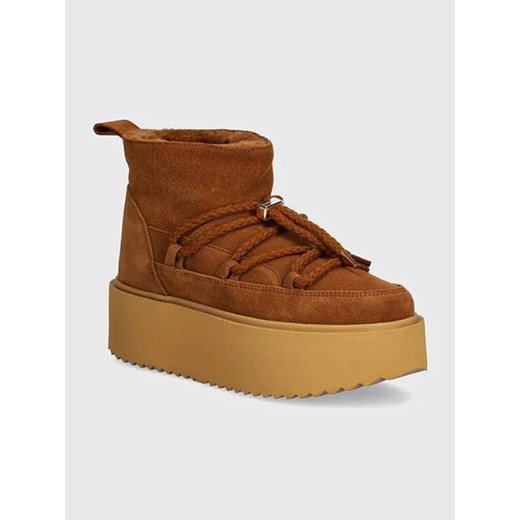 INUIKII Skórzane sneakersy &quot;Classic Low Platform&quot; w kolorze brązowym Inuikii 37 wyprzedaż Limango Polska