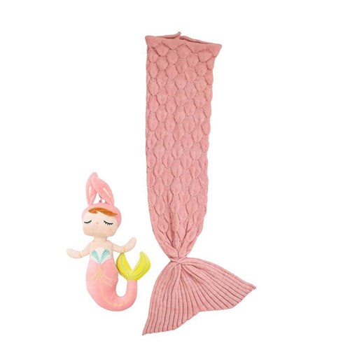 Crochetts 2-częściowy zestaw &quot;Doll Lana&quot; w kolorze jasnoróżowym ze sklepu Limango Polska w kategorii Pościele - zdjęcie 177471710