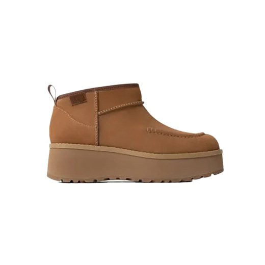 UGG Skórzane botki &quot;Cityfunc Ultra Mini&quot; w kolorze jasnobrązowym ze sklepu Limango Polska w kategorii Śniegowce damskie - zdjęcie 177471732