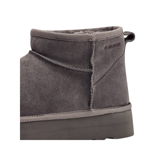 s.Oliver Skórzane botki w kolorze antracytowym 40 okazyjna cena Limango Polska