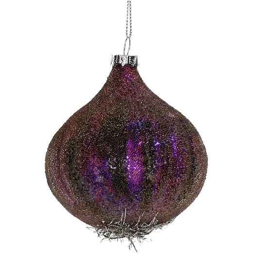 Kersten Bombka &quot;Onion&quot; w kolorze fioletowym - 9,5 cm ze sklepu Limango Polska w kategorii Dekoracje bożonarodzeniowe - zdjęcie 177472201