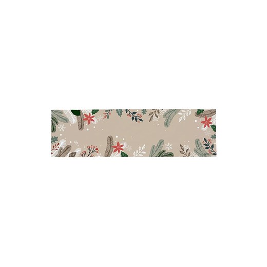 Butter Kings Bieżnik &quot;Frosted Branches&quot; w kolorze beżowym ze wzorem - 140 x 40 cm ze sklepu Limango Polska w kategorii Obrusy i bieżniki - zdjęcie 177472542
