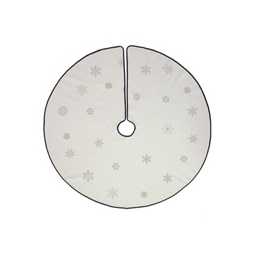 Butter Kings Spódnica choinkowa &quot;Snowflakes&quot; w kolorze kremowym - Ø 130 cm ze sklepu Limango Polska w kategorii Dywany - zdjęcie 177472614