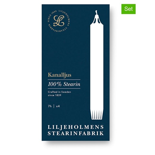 Liljeholmens Candle Świeczki (8 szt.) w kolorze białym Liljeholmens Candle onesize okazja Limango Polska
