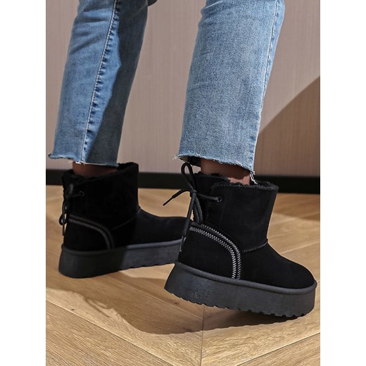 Sixth Sens Botki zimowe w kolorze czarnym Sixth Sens 36 okazyjna cena Limango Polska