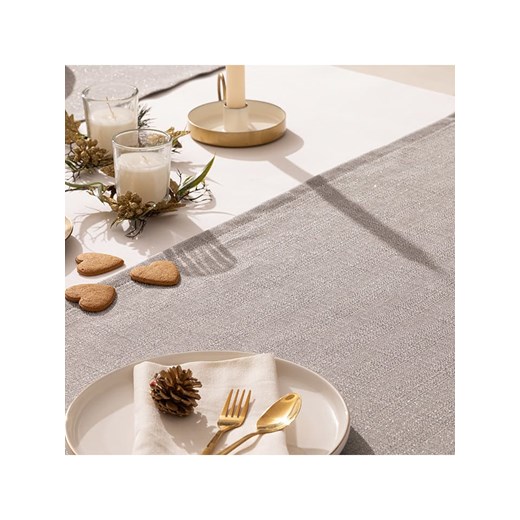 Mint Rugs Bieżnik &quot;Christmas Evolet&quot; w kolorze jasnoszarym ze sklepu Limango Polska w kategorii Obrusy i bieżniki - zdjęcie 177473691