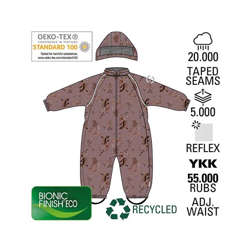 mikk-line Kombinezon zimowy w kolorze jasnoróżowym 80 wyprzedaż Limango Polska