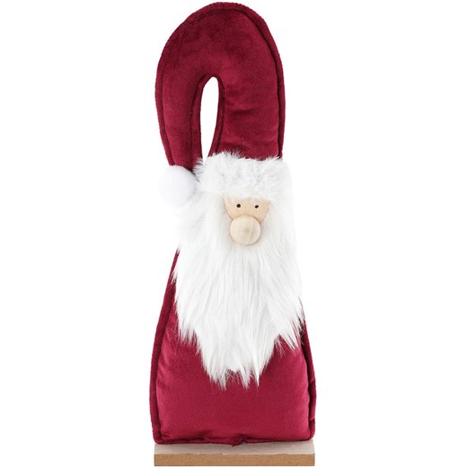 CHAKS Figurka dekoracyjna &quot;Santa&quot; w kolorze czerwonym - 12 x 31 cm ze sklepu Limango Polska w kategorii Dekoracje - zdjęcie 177473940