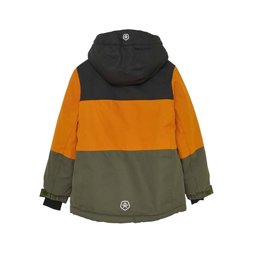 Color Kids Kurtka narciarska w kolorze czarno-pomarańczowo-oliwkowym Color Kids 152 promocyjna cena Limango Polska