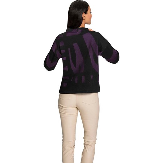 Heine Bluza w kolorze fioletowo-czarnym Heine 38 Limango Polska okazyjna cena