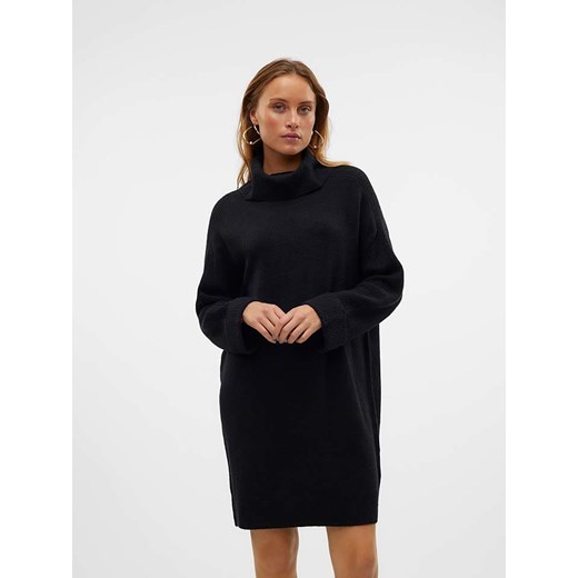 Vero Moda Sukienka dzianinowa w kolorze czarnym ze sklepu Limango Polska w kategorii Sukienki - zdjęcie 177475534