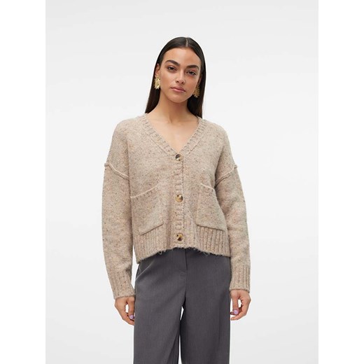 Vero Moda Kardigan w kolorze beżowym ze sklepu Limango Polska w kategorii Swetry damskie - zdjęcie 177475781