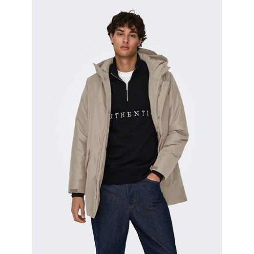 ONLY &amp; SONS Parka w kolorze beżowym ze sklepu Limango Polska w kategorii Parki męskie - zdjęcie 177475864