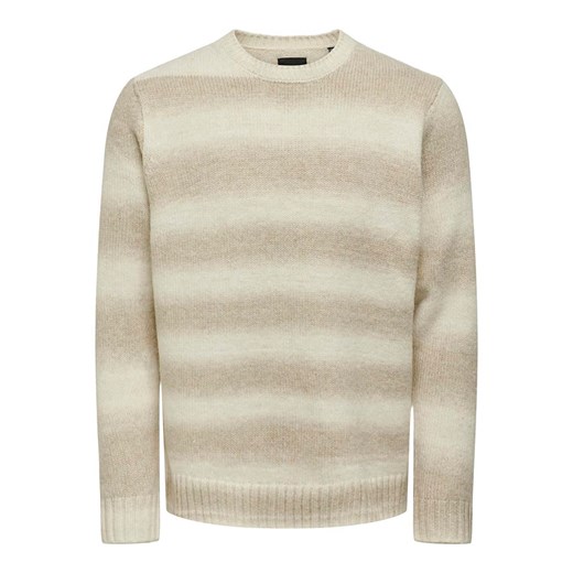 ONLY &amp; SONS Sweter w kolorze beżowym ze sklepu Limango Polska w kategorii Swetry męskie - zdjęcie 177475872