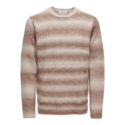 ONLY &amp; SONS Sweter w kolorze jasnobrązowo-beżowym ze sklepu Limango Polska w kategorii Swetry męskie - zdjęcie 177475874