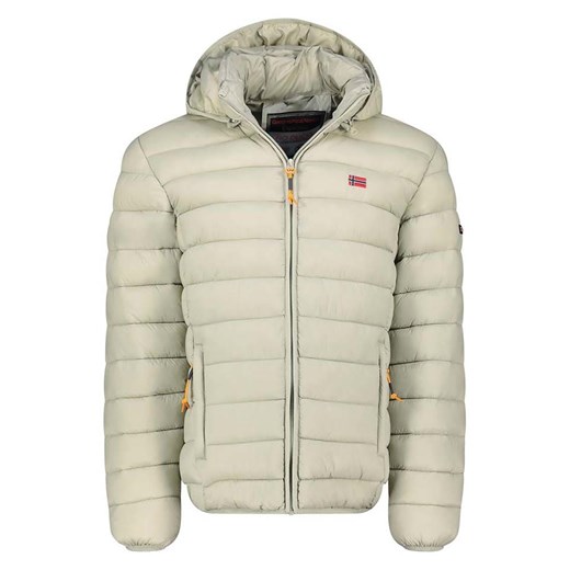 Geographical Norway Kurtka pikowana &quot;Amigolor&quot; w kolorze jasnozielonym ze sklepu Limango Polska w kategorii Kurtki męskie - zdjęcie 177476034